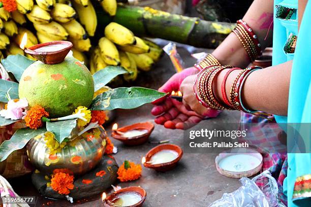 chhath festival of india - chhath festival - fotografias e filmes do acervo