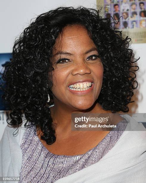 Actress Carol Woodle attends the premiere for "Not Another Celebrity Movie" at Pacific Design Center on January 17, 2013 in West Hollywood,...