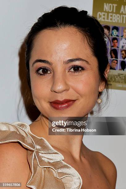 Marissa Leon attends the 'Not Another Celebrity Movie' Los Angeles premiere at Pacific Design Center on January 17, 2013 in West Hollywood,...