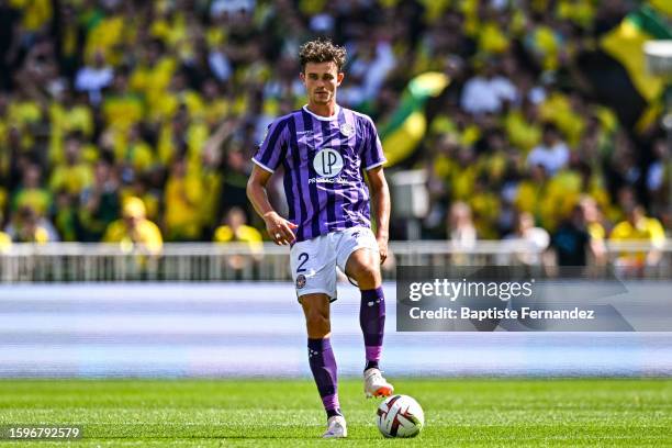 Rasmus NICOLAISEN of Toulouse during the French Ligue 1 Uber Eats soccer match between Nantes and Toulouse at Stade de la Beaujoire on August 13,...