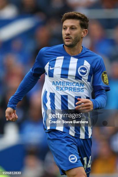 Adam Lallana of Brighton & Hove Albion during the pre-season friendly match between Brighton & Hove Albion and Rayo Vallecano at Amex Stadium on...