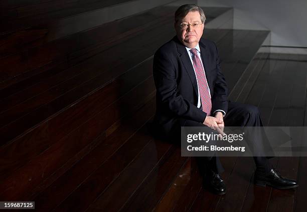 Ian McCafferty, a policy maker at the Bank of England, poses for a photograph following a Bloomberg Television interview in London, U.K., on Friday,...