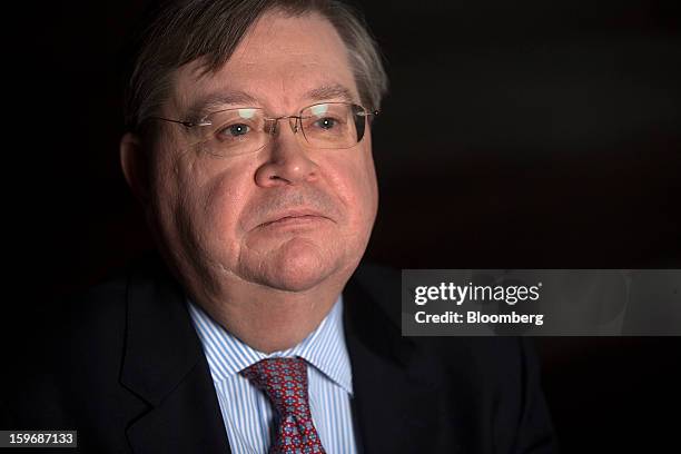 Ian McCafferty, a policy maker at the Bank of England, poses for a photograph following a Bloomberg Television interview in London, U.K., on Friday,...