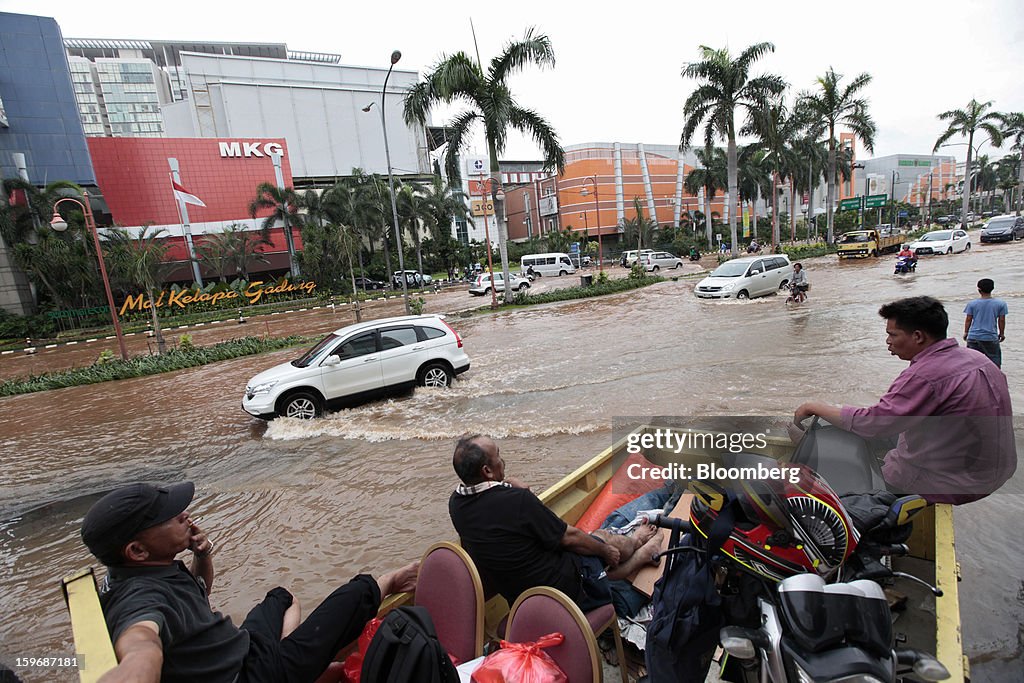 Floods Inundate Jakarta As State Of Emergency Declared