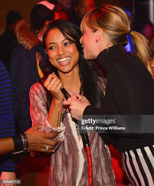 Karrueche Tran attends The Kill Collection launch at Vanquish Lounge on January 17, 2013 in Atlanta, Georgia.