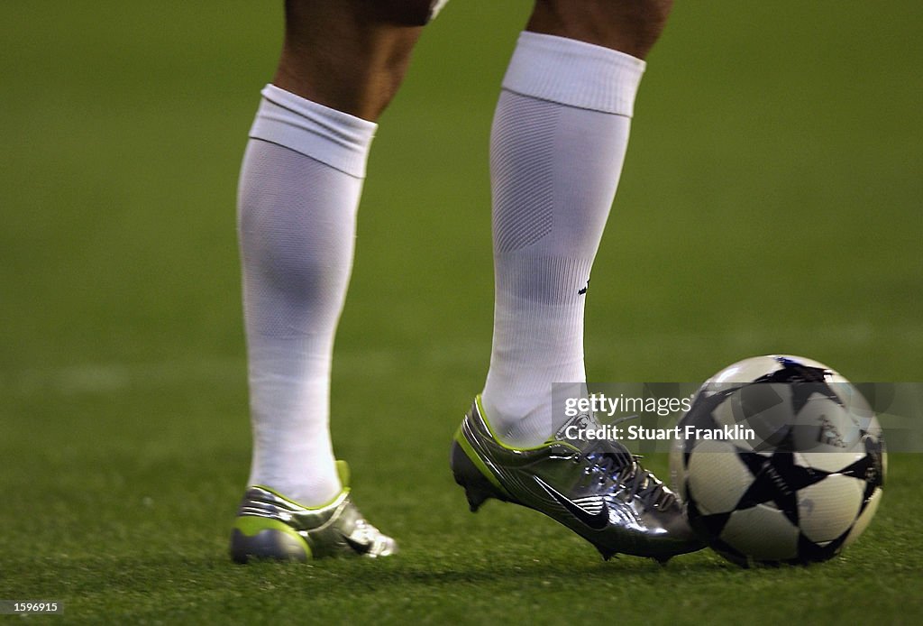 The silver boots of Ronaldo of Real Madrid