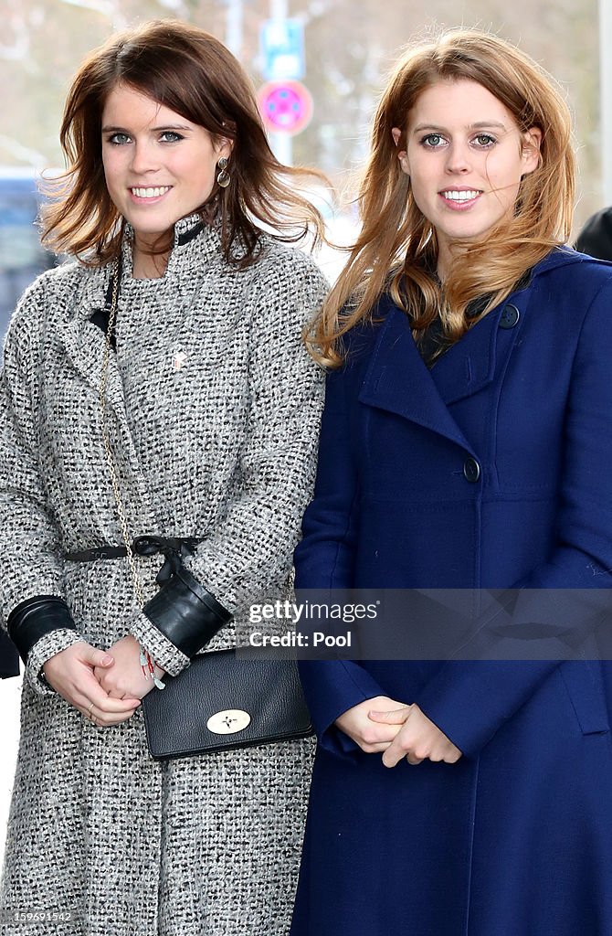 Princess Beatrice And Princess Eugenie Of York Visit Hanover During The GREAT Britain MINI Tour