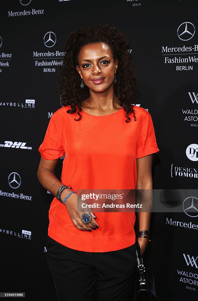 Miranda Konstantinidou Arrivals - Mercedes-Benz Fashion Week Autumn/Winter 2013/14