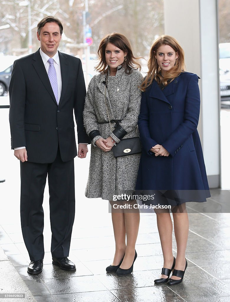 Princess Beatrice And Princess Eugenie Of York Visit Hanover During The GREAT Britain MINI Tour