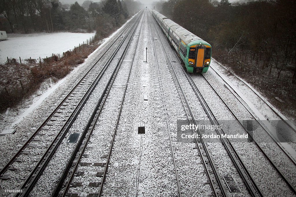 UK Hit By Heavy Snow Fall