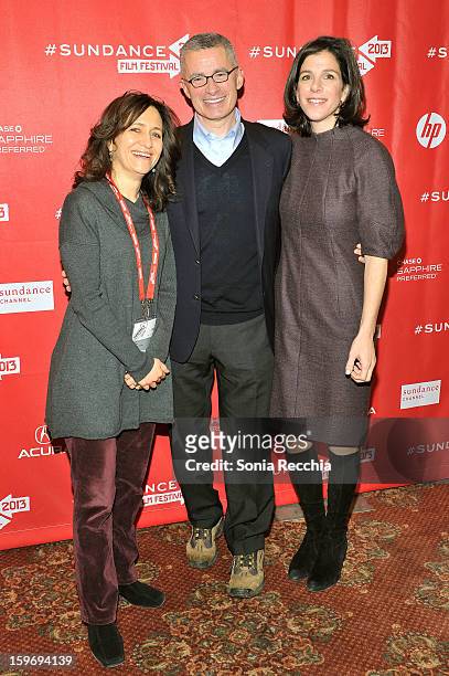 Lisa Heller, Jim McGreevey and Alexandra Pelosi attend the Documentary Shorts Program 2 at Yarrow Hotel Theater during the 2013 Sundance Film...