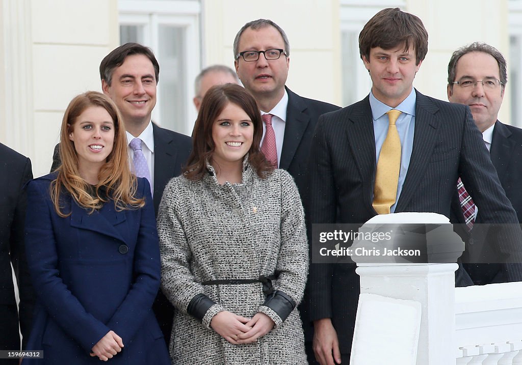 Princess Beatrice And Princess Eugenie Of York Visit Hanover During The GREAT Britain MINI Tour