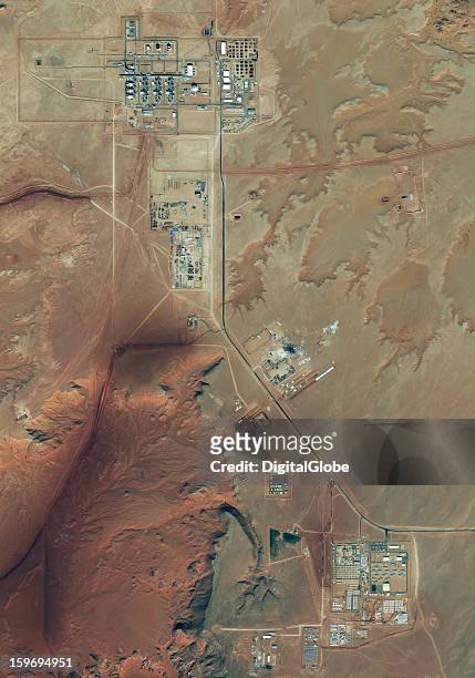 November 29, 2012 This is a satellite image of the Amenas Gas Field in Algeria, where Islamist militants were holding forty-one foreigners and...