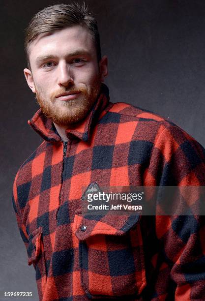 Actor James Frecheville poses for a portrait during the 2013 Sundance Film Festival at the WireImage Portrait Studio at Village At The Lift on...