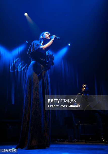 Maria do Carmo Carvalho Rebelo de Andrade performs on stage on Day 2 of The Celtic Connections Festival at Glasgow Royal Concert Hall on January 18,...