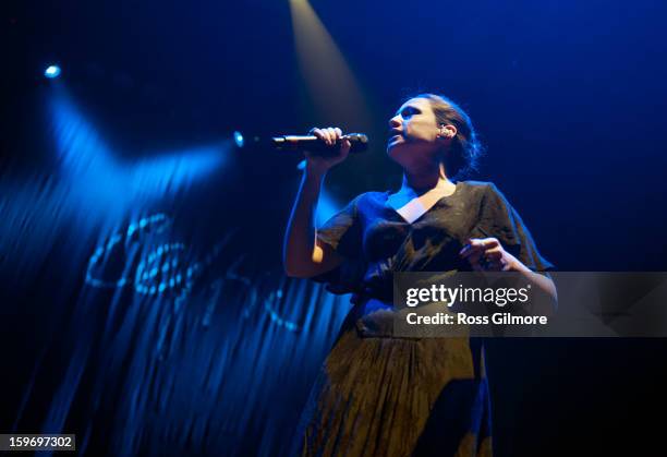 Maria do Carmo Carvalho Rebelo de Andrade performs on stage on Day 2 of The Celtic Connections Festival at Glasgow Royal Concert Hall on January 18,...