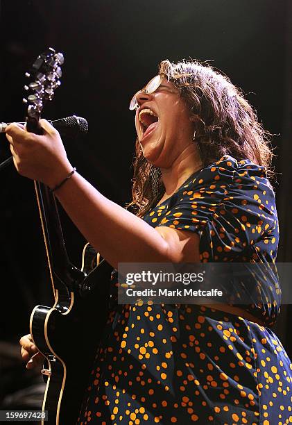 Brittany Howard of Alabama Shakes performs live on stage at Big Day Out 2013 at Sydney Showground on January 18, 2013 in Sydney, Australia.