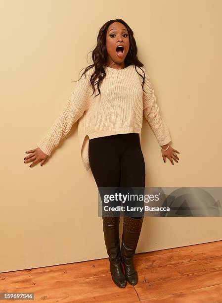Actress Jennifer Hudson poses for a portrait during the 2013 Sundance Film Festival at the Getty Images Portrait Studio at Village at the Lift on...