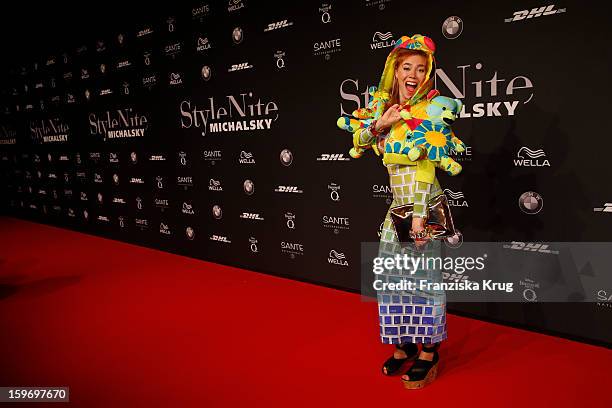 Palina Rojinski attends the 'Michalsky Style Nite Arrivals - Mercesdes-Benz Fashion Week Autumn/Winter 2013/14' at Tempodrom on January 18, 2013 in...