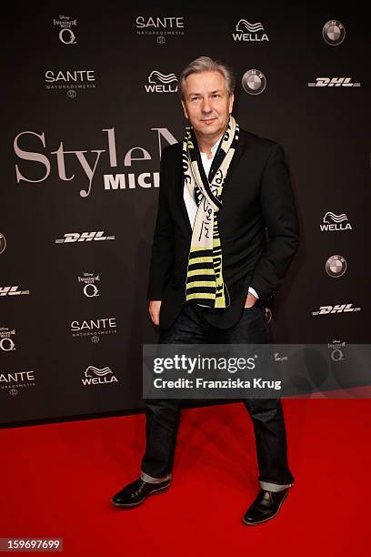 Klaus Wowereit attends the 'Michalsky Style Nite Arrivals - Mercesdes-Benz Fashion Week Autumn/Winter 2013/14' at Tempodrom on January 18, 2013 in...