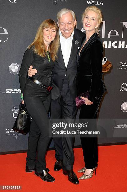 Maria Koteneva,Jo Groebel and Grit Weiss attend Michalsky Style Nite Arrivals - Mercedes-Benz Fashion Week Autumn/Winter 2013/14 at Tempodrom on...