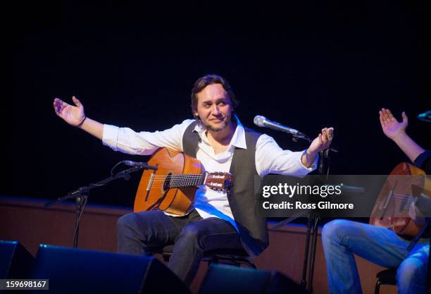 Vicente Amigo performs his world premiere performance of his new flamenco/Celtic project Tierra, on stage on Day 2 of The Celtic Connections Festival...