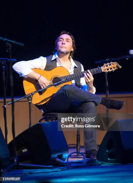 Vicente Amigo performs his world premiere performance of his new flamenco/Celtic project Tierra, on stage on Day 2 of The Celtic Connections Festival...