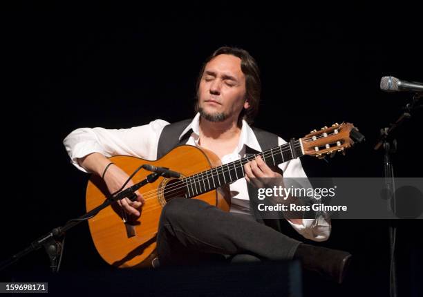 Vicente Amigo performs his world premiere performance of his new flamenco/Celtic project Tierra, on stage on Day 2 of The Celtic Connections Festival...
