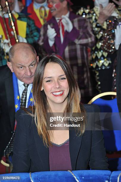 In this handout photo provided by Palais Princier, Pauline Ducruet attends the Monte-Carlo 37th International Circus Festival on January 18, 2013 in...