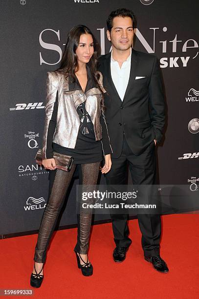 Sila Sahin and Buelent Sharifattends Michalsky Style Nite Arrivals - Mercedes-Benz Fashion Week Autumn/Winter 2013/14 at Tempodrom on January 18,...