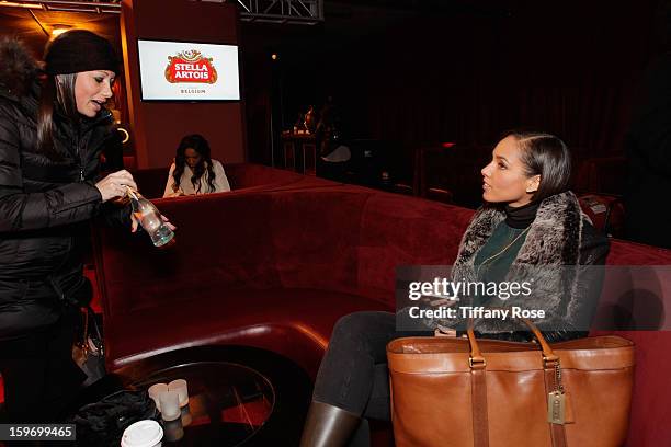 Singer Alicia Keys attends Day 1 of Tea of A Kind at Village At The Lift 2013 on January 18, 2013 in Park City, Utah.