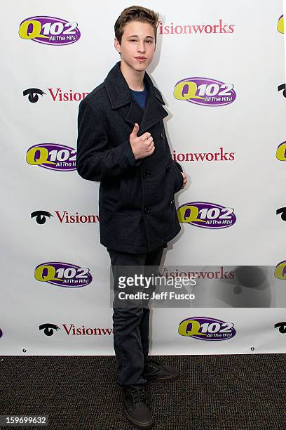 Ryan Beatty poses at the Q102 iHeart Performance Theater on January 18, 2013 in Bala Cynwyd, Pennsylvania.