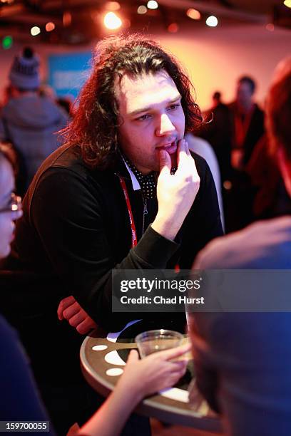 Guests attend the DFP Reception Co-Hosted by CNN Films at Sundance House during the 2013 Sundance Film Festival on January 18, 2013 in Park City,...