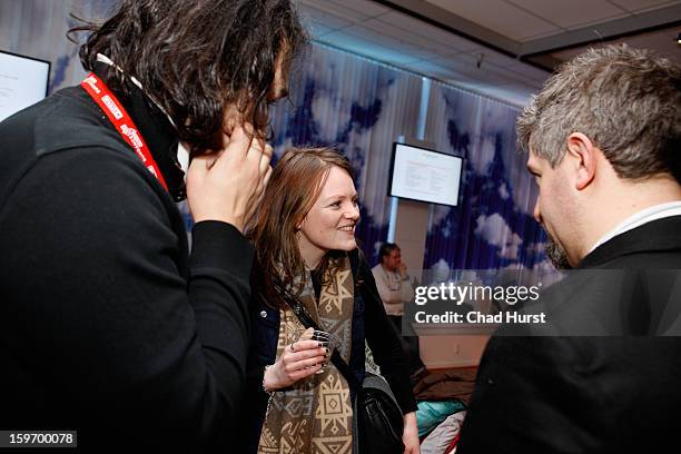 Guests attend the DFP Reception Co-Hosted by CNN Films at Sundance House during the 2013 Sundance Film Festival on January 18, 2013 in Park City,...