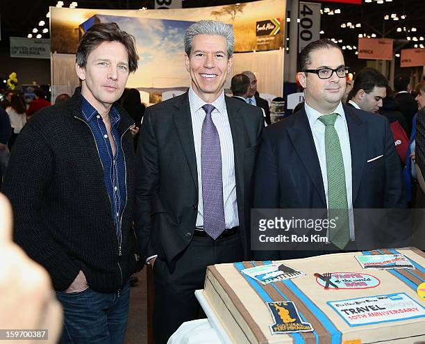 Actor Andrew McCarthy, Tony Gonchar, Vice President of Representative Network at American Express U.S. Consumer Travel Network and Seth Rogin , Vice...