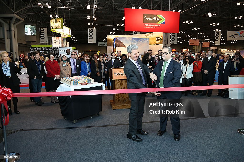 The 10th Annual New York Times Travel Show Ribbon Cutting And Preview