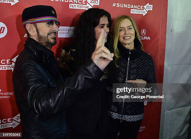 Musician Ringo Starr, director Francesca Gregorini and actress Barbara Bach attend the "Emanuel and The Truth About Fishes" Premiere during the 2013...