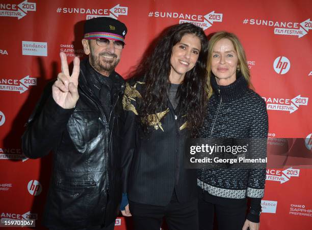 Musician Ringo Starr, director Francesca Gregorini and actress Barbara Bach attend the "Emanuel and The Truth About Fishes" Premiere during the 2013...