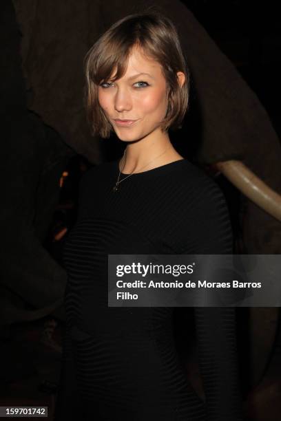 Karlie Kloss attends Berluti Men Autumn / Winter 2013 show as part of Paris Fashion Week on January 18, 2013 in Paris, France.