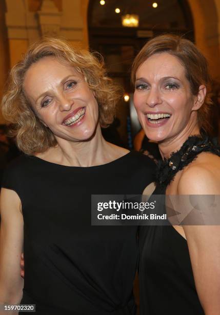 Juliane Koehler and Lisa Martinek attend the Bavarian Movie Awards 2013 after party on January 18, 2013 in Munich, Germany.