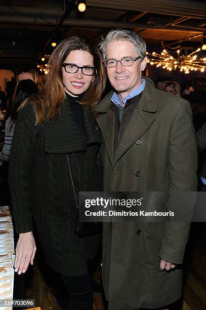 Desiree Gruber and Kyle MacLachlan attend Day 1 of Village at The Lift 2013 on January 18, 2013 in Park City, Utah.