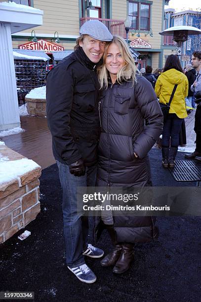 Zoe Farrell and guest attend Day 1 of Village at The Lift 2013 on January 18, 2013 in Park City, Utah.