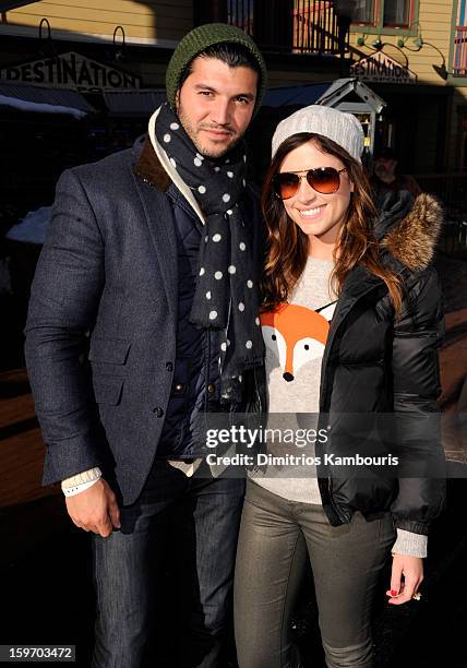 Brian Mazza and Chloe Melas attend Day 1 of Village at The Lift 2013 on January 18, 2013 in Park City, Utah.