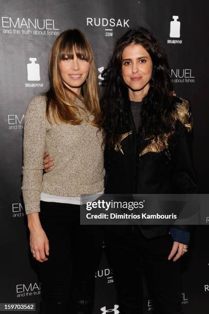 Actress Jessica Biel and director Francesca Gregorini attend The Next Generation Filmmaker Dinner Series Presents "Emanuel And The Truth About...