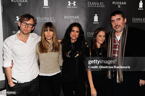 Actors Jimmi Simpson and Jessica Biel, director Francesca Gregorini and actors Kaya Scodelario and Alfred Molina attend The Next Generation Filmmaker...