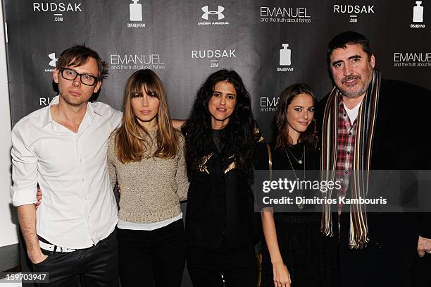 Actors Jimmi Simpson and Jessica Biel, director Francesca Gregorini and actors Kaya Scodelario and Alfred Molina attend The Next Generation Filmmaker...