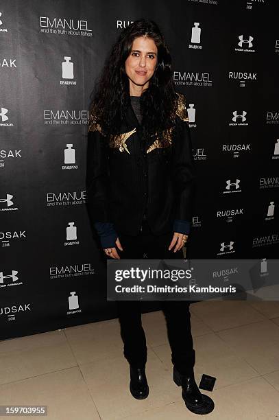 Director Francesca Gregorini attends The Next Generation Filmmaker Dinner Series Presents "Emanuel And The Truth About Fishes" on January 18, 2013 in...