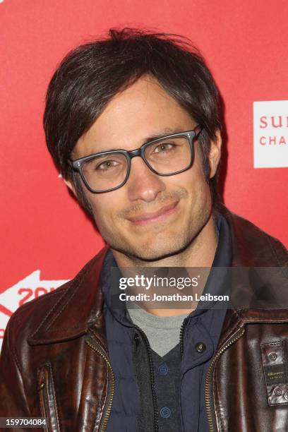 Actor Gael Garcia Bernal attends the "No" premiere at The Marc Theatre during the 2013 Sundance Film Festival on January 18, 2013 in Park City, Utah.