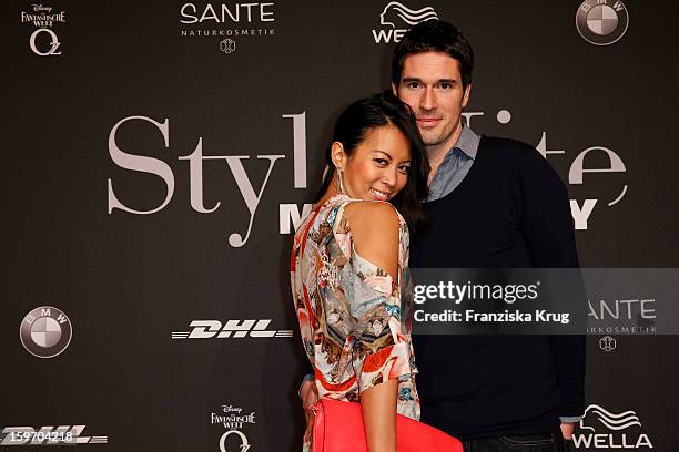 Minh Khai Phan Thi and Ansgar Niggemann attend the 'Michalsky Style Nite Arrivals - Mercesdes-Benz Fashion Week Autumn/Winter 2013/14' at Tempodrom...