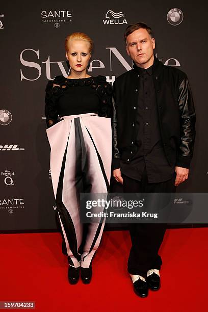 Blitzkids attend the 'Michalsky Style Nite Arrivals - Mercesdes-Benz Fashion Week Autumn/Winter 2013/14' at Tempodrom on January 18, 2013 in Berlin,...